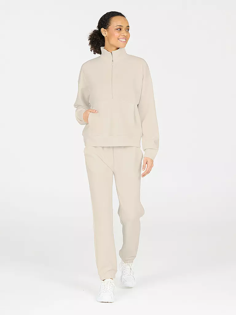 ATHLECIA | Damen Sweater Jillnana Half Zip | creme
