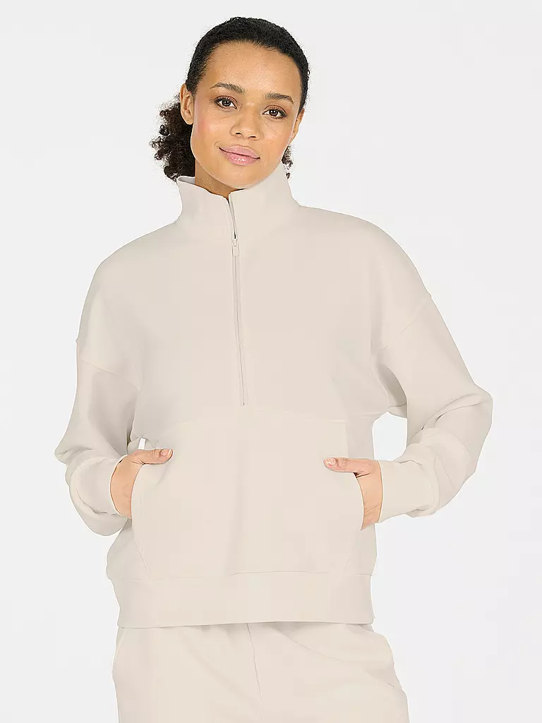 ATHLECIA | Damen Sweater Jillnana Half Zip | creme