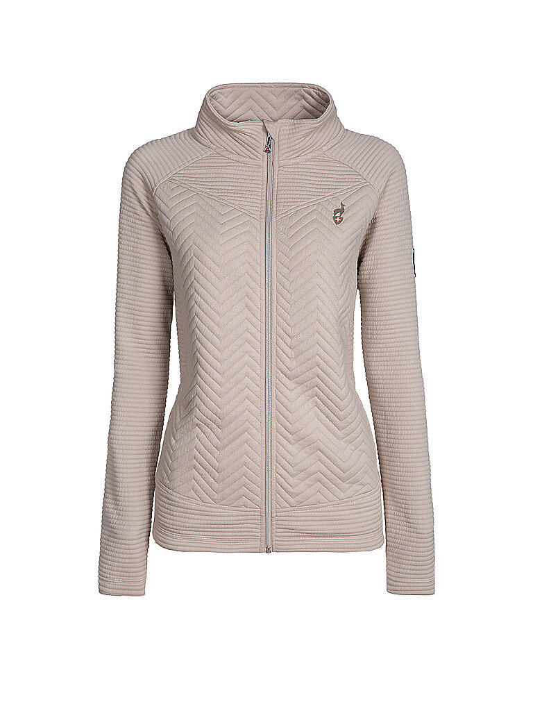 AULP Damen Fleecejacke Simix Jaquard creme | XXL