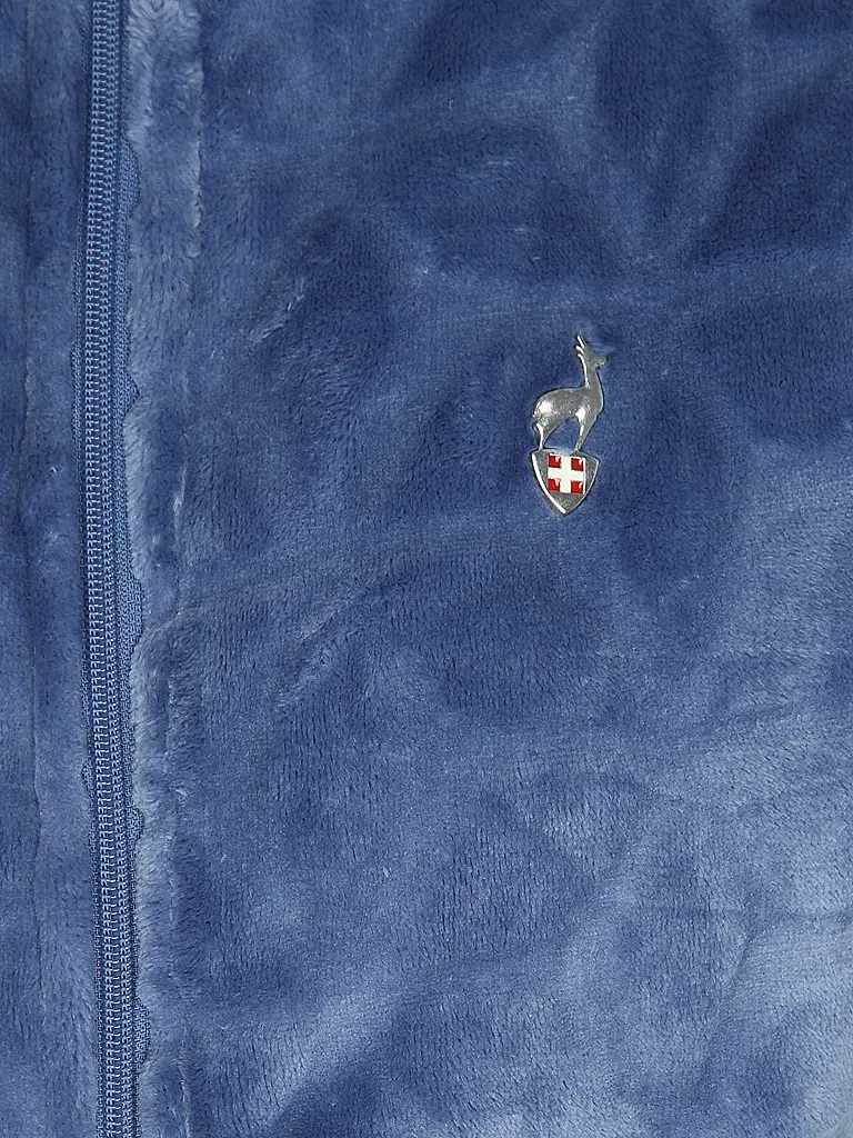 AULP | Damen Fleecejacke Polaire Nelte Hoodie | Blau