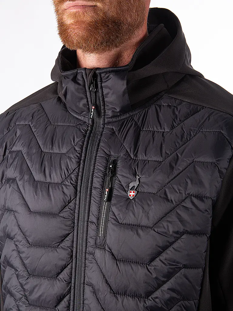 AULP | Herren Hybridjacke Clint | schwarz