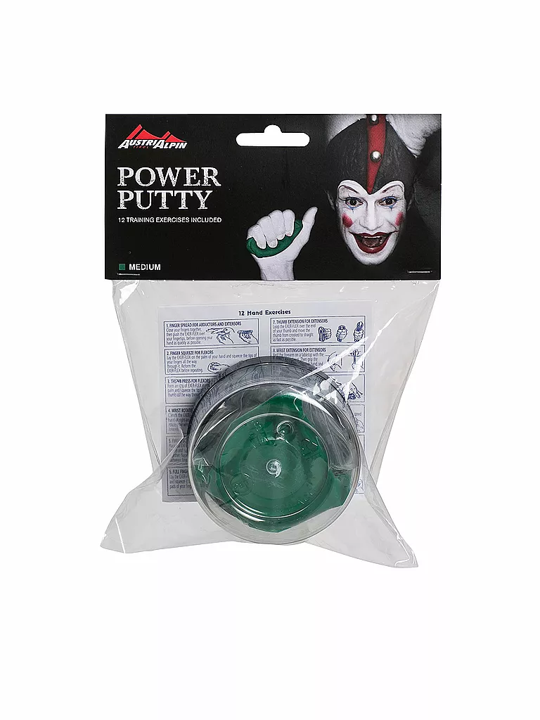 AUSTRIALPIN | Trainingsknete Power Putty Mittel | grün