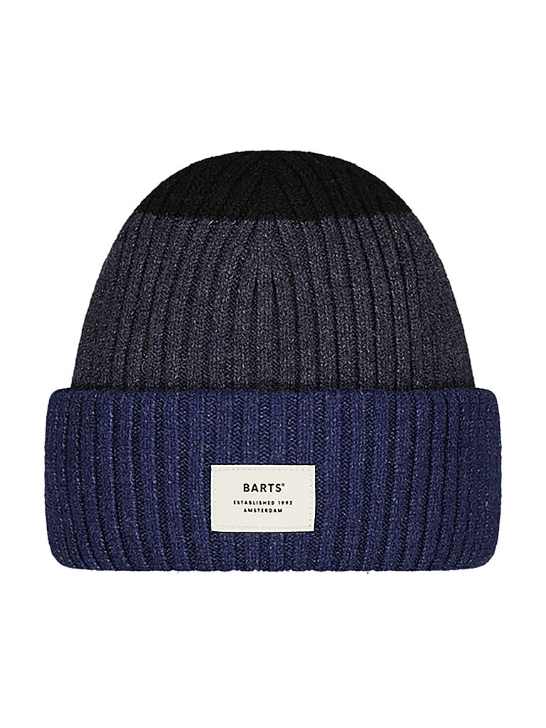Barts Mütze Umschlag-Beanie Recycled Polyester-Polyamide Dunkelblau