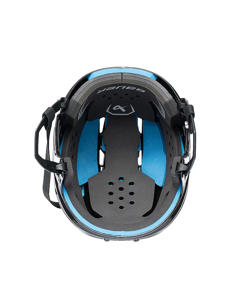 BAUER | Herren Eishockeyhelm Re-Akt 55 inkl. Gitter | schwarz