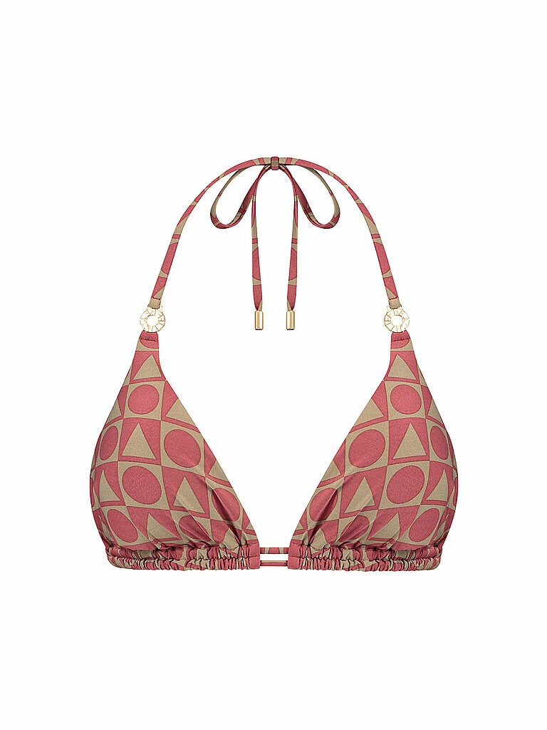 BEACHLIFE Bikinioberteil Glänzend Abnehmbar Polyamid-Elastan Dunkelrot