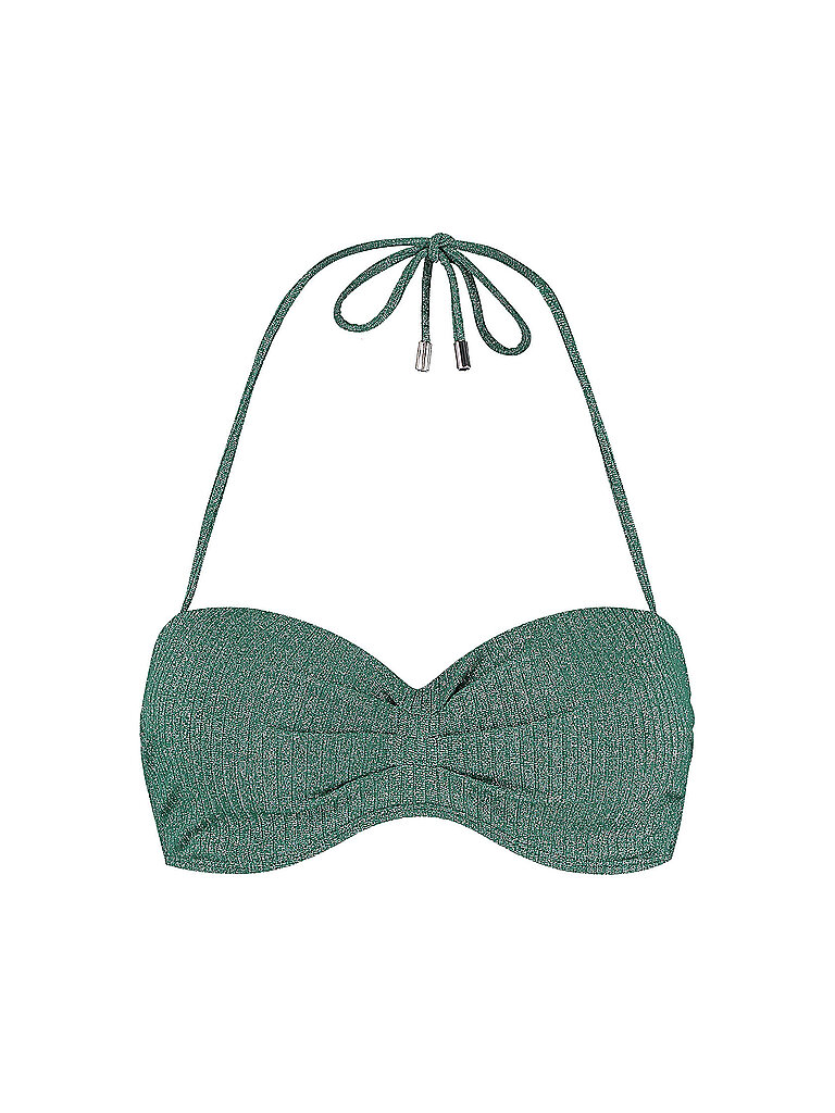 BEACHLIFE Bikinioberteil Bandeau Polyamid-Lurex E Gruen