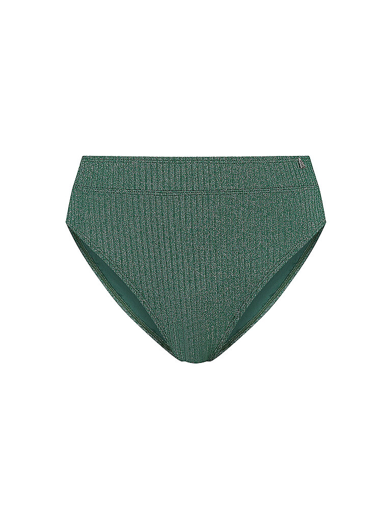 BEACHLIFE Bikinihose High Bund Polyamid-Lurex-Esasthan Dunkelgrün