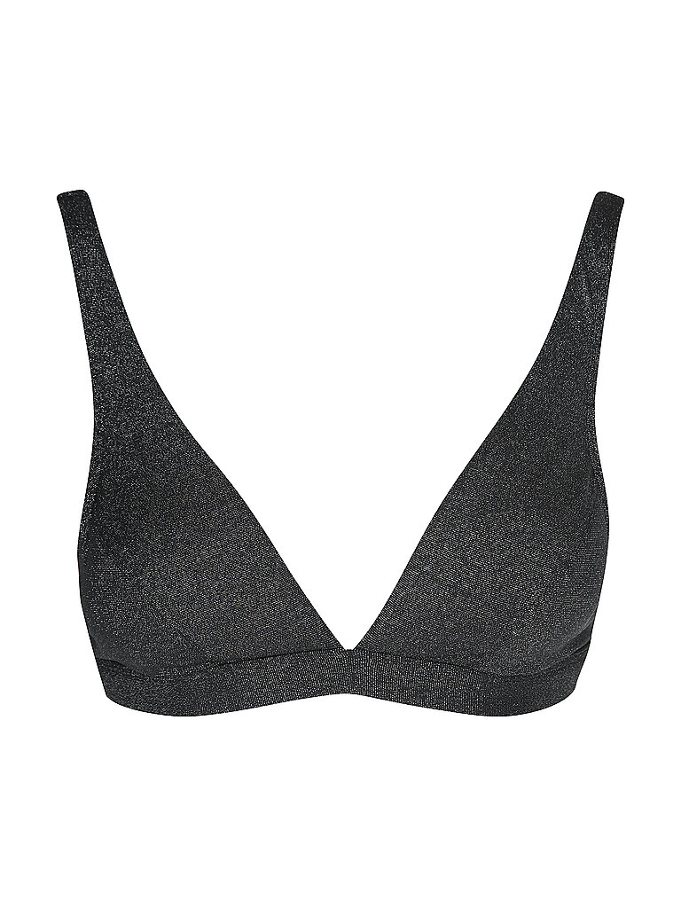 BEACHLIFE Bikinioberteil Glitzernder Stoff Polyamid-Elastan-Lurex Schwarz