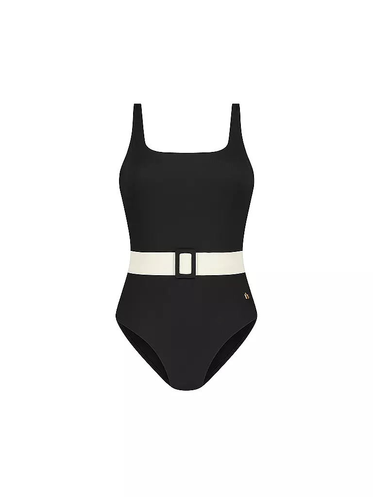 BEACHLIFE | Damen Badeanzug Vanilla And Black | schwarz