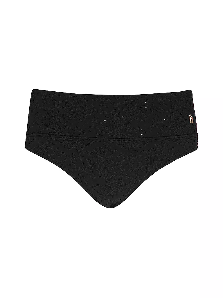 BEACHLIFE | Damen Bikinihose Black Embroidery | schwarz