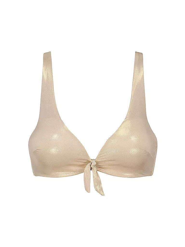 BEACHLIFE | Damen Bikinioberteil Gold Champagne Push-Up | gold