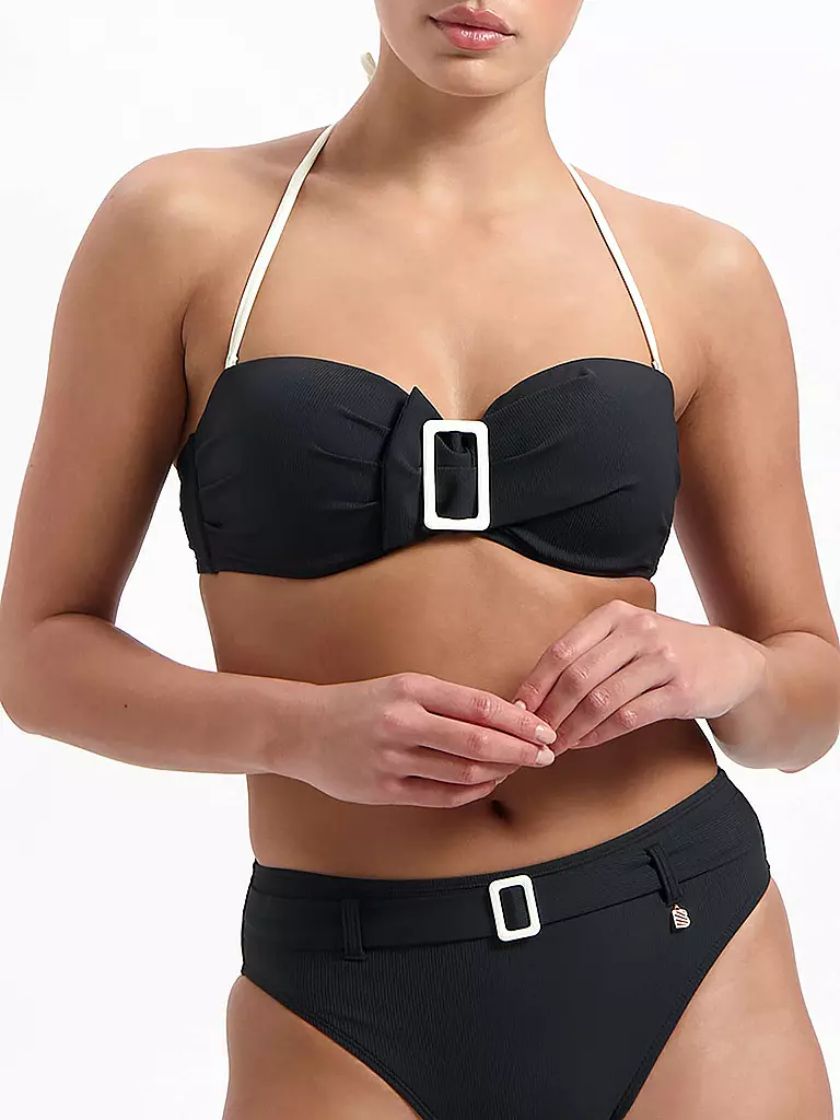 BEACHLIFE | Damen Bikinioberteil Vanilla And Black | schwarz