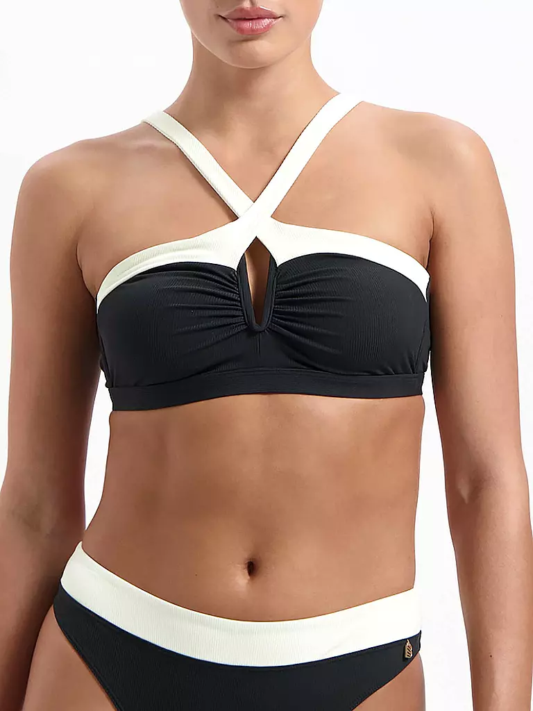 BEACHLIFE | Damen Bikinioberteil Vanilla And Black | schwarz