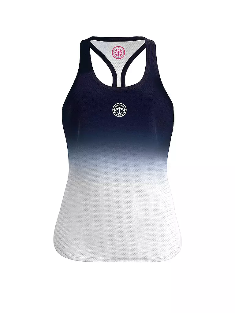 BIDI BADU | Damen Tennis Tanktop Crew Gradiant | dunkelblau