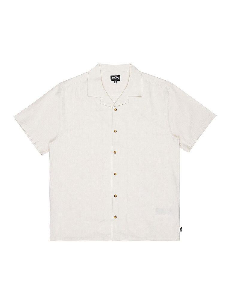 Billabong Beachhemd Vacay Linen Baumwolle-Leinen Creme