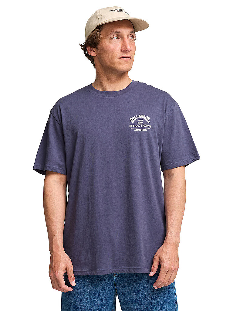 Billabong Premium Beachshirt Flower Print Baumwolle Blau