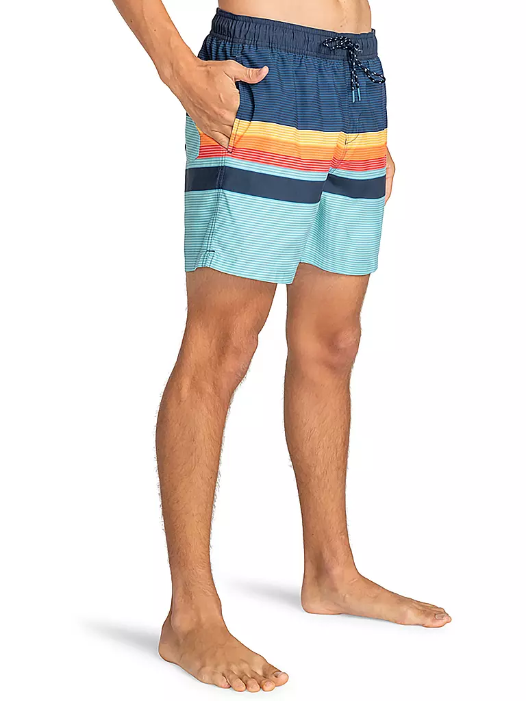 BILLABONG | Herren Badeshort All Day HTR Stripes | dunkelblau