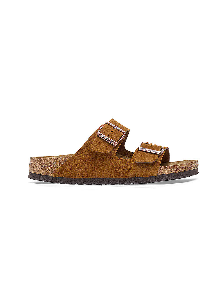 BIRKENSTOCK Herren Pantoletten Arizona Suede Regular/Wide hellbraun | 42