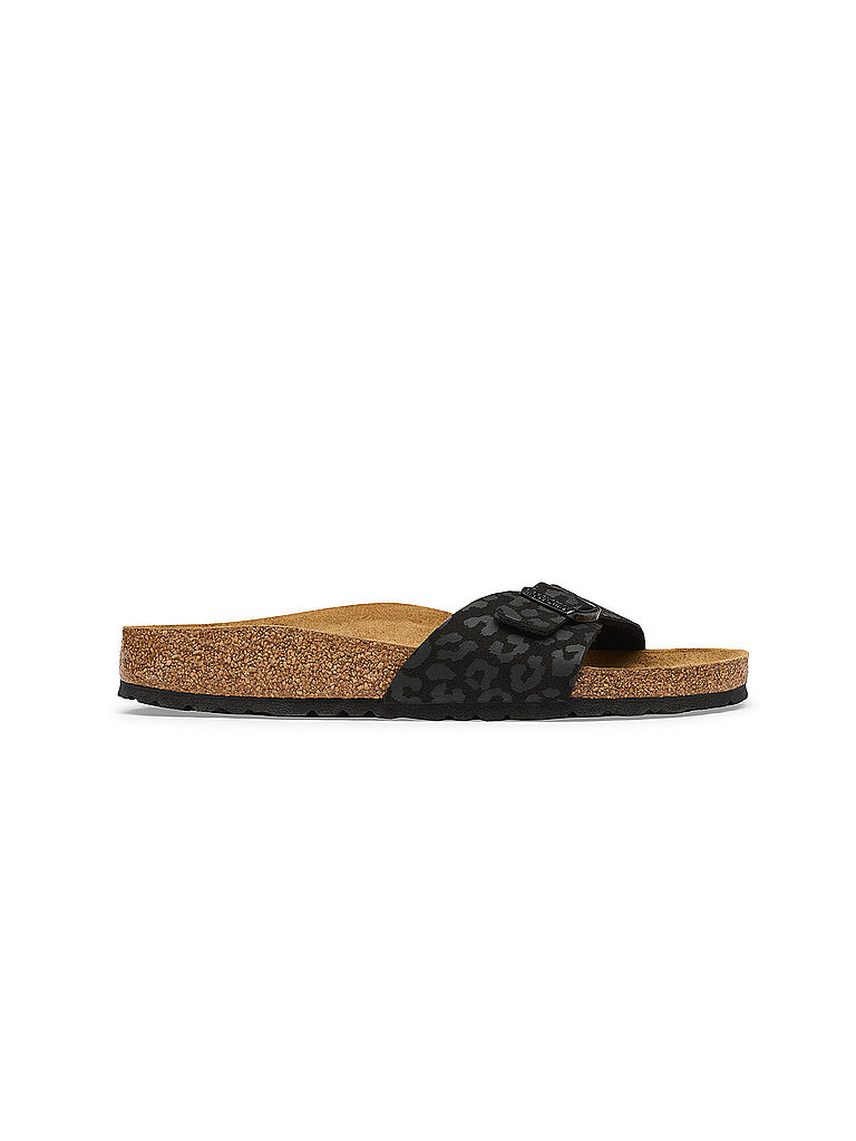 BIRKENSTOCK Damen Pantoletten Madid Birko-Flor Leo Narrow/Schmal schwarz | 37