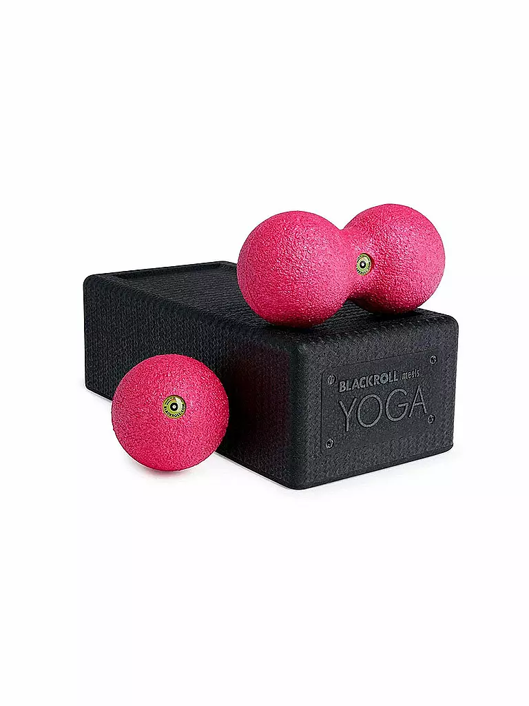 BLACKROLL | Block Set Yoga Black / Pink | bunt