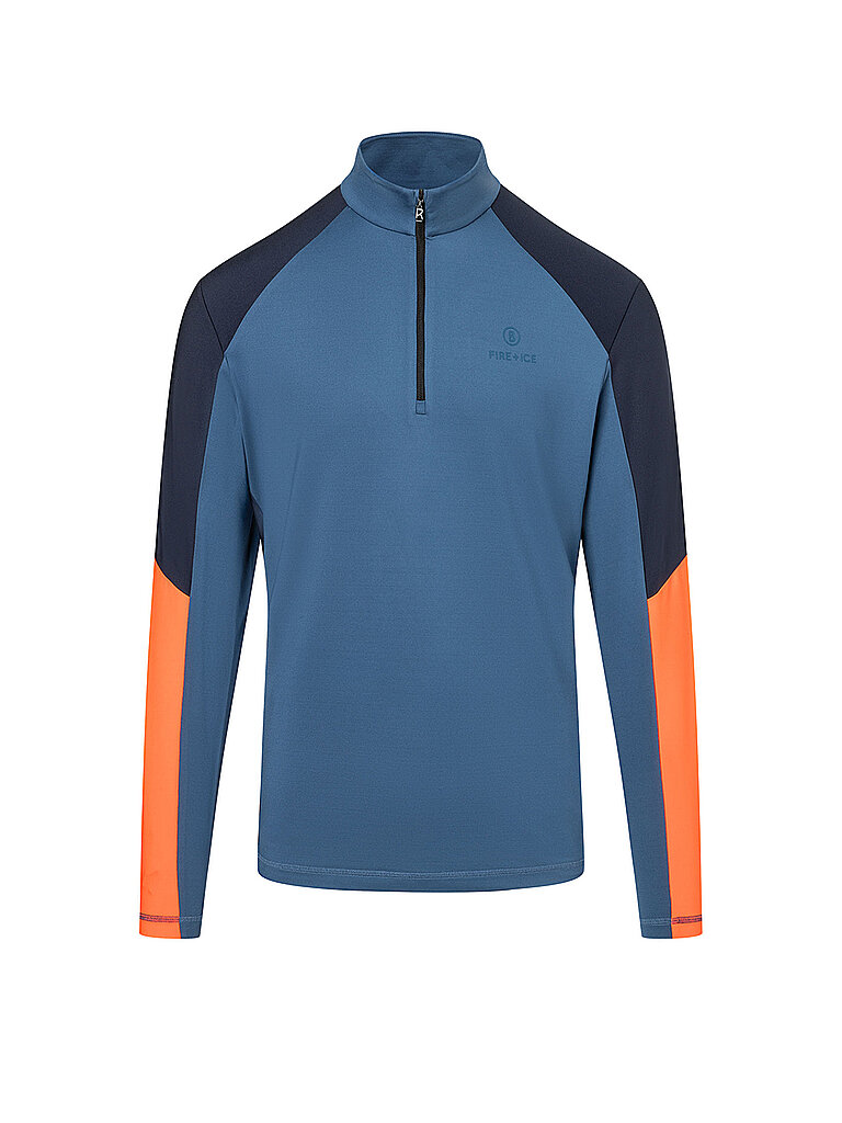 Herren Unterzieh Zipshirt Berkan blau XL M