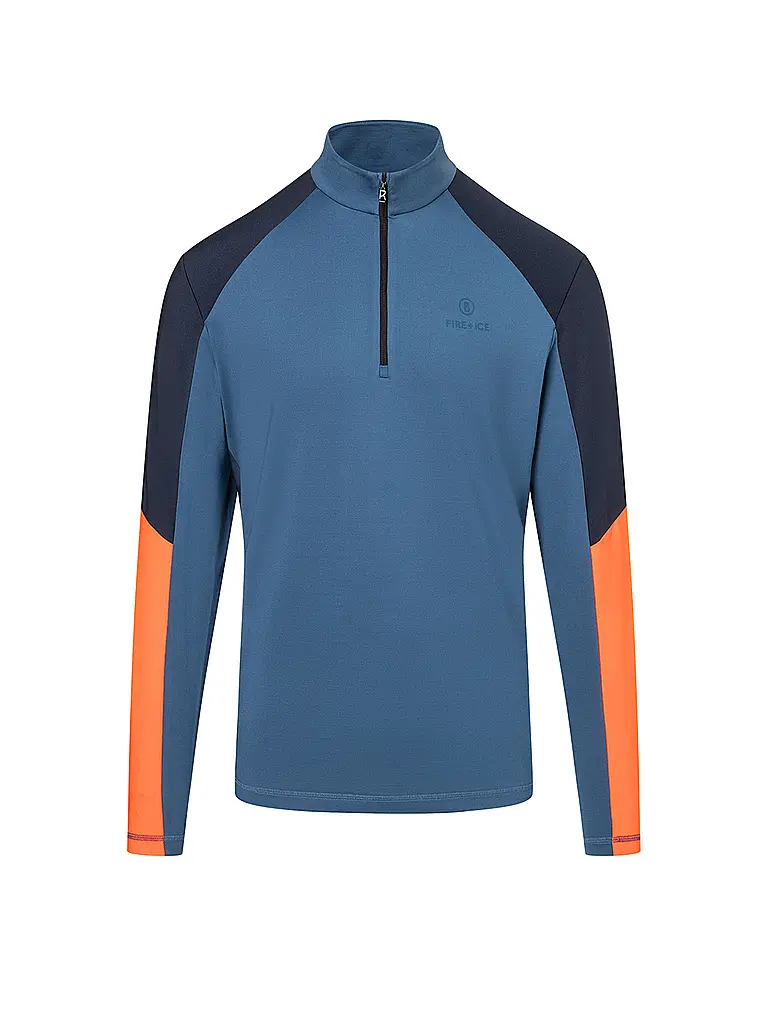 BOGNER FIRE+ICE | Herren Unterzieh Zipshirt Berkan | blau