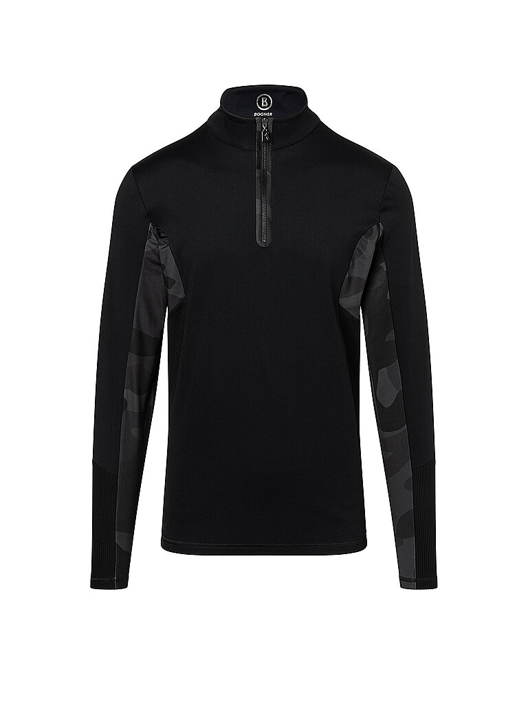 Herren Unterzieh Zipshirt Florian schwarz 52 M
