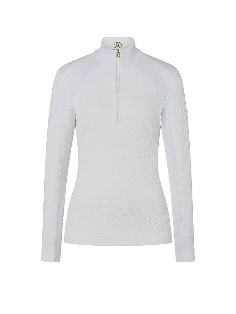 BOGNER | Damen Unterzieh Zipshirt Clarice | Weiss