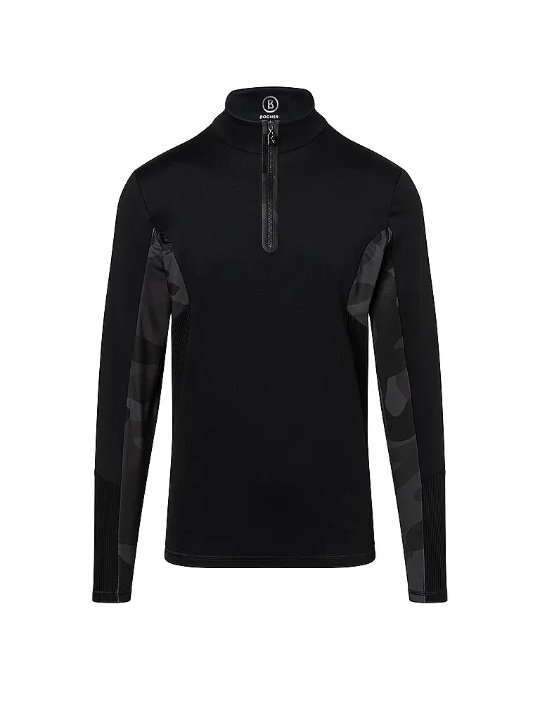 BOGNER | Herren Unterzieh Zipshirt Florian | schwarz