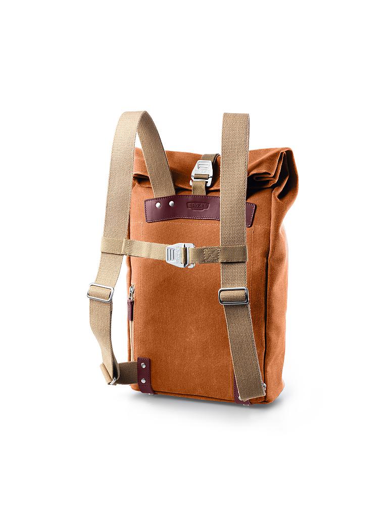 BROOKS ENGLAND | Fahrradrucksack Pickwick Small Goose Beak/Maroon | beige