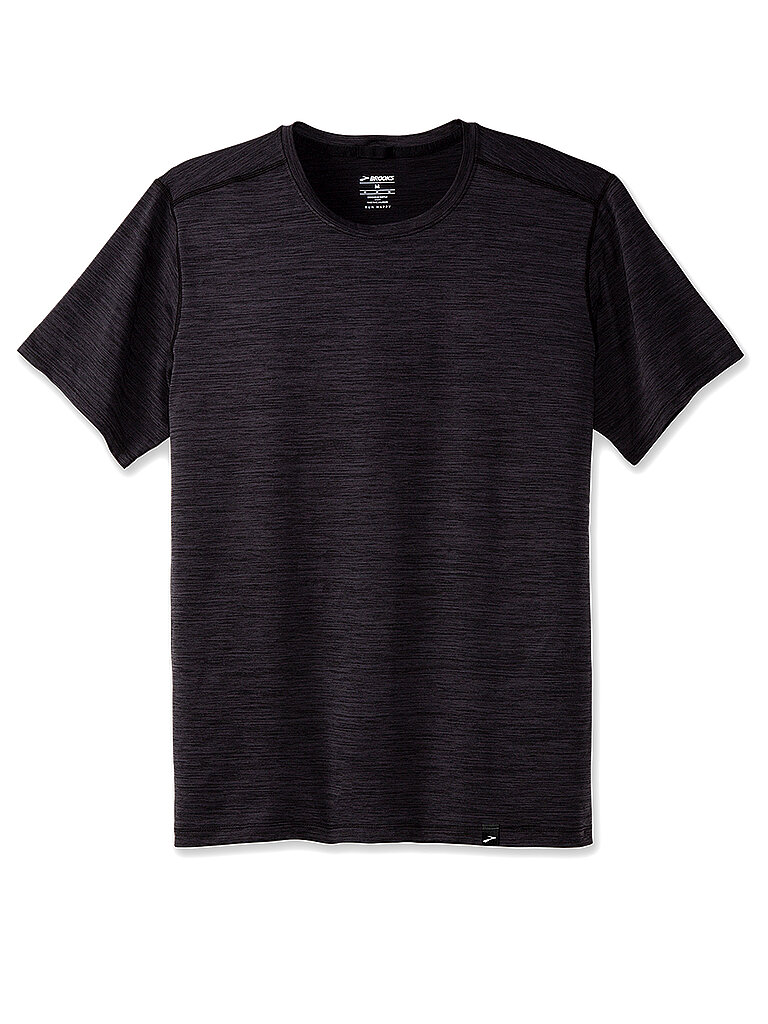 Brooks Shirt Luxe Ultrasoft Atmungsaktiv Schwarz