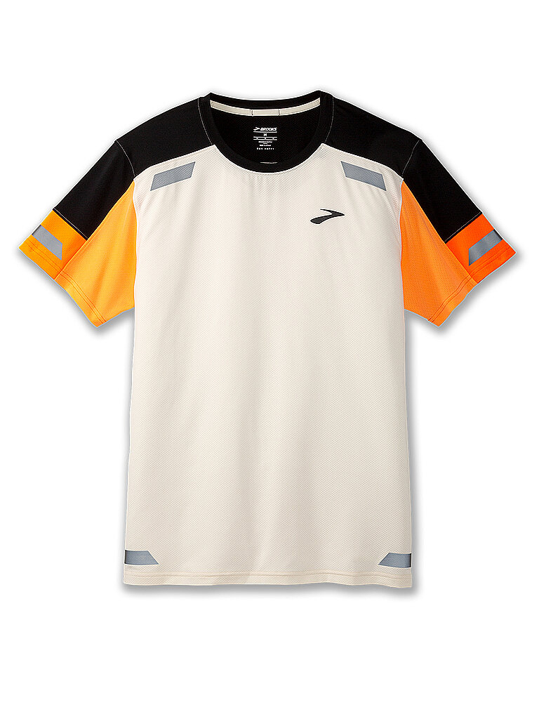 Brooks Run Visible Short Sleeve GO₂ Weiss