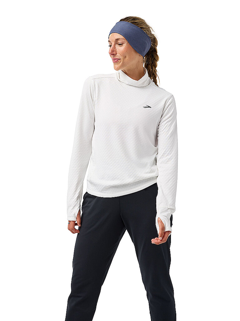 Brooks Thermal Laufshirt Geruchsresistent Weiss