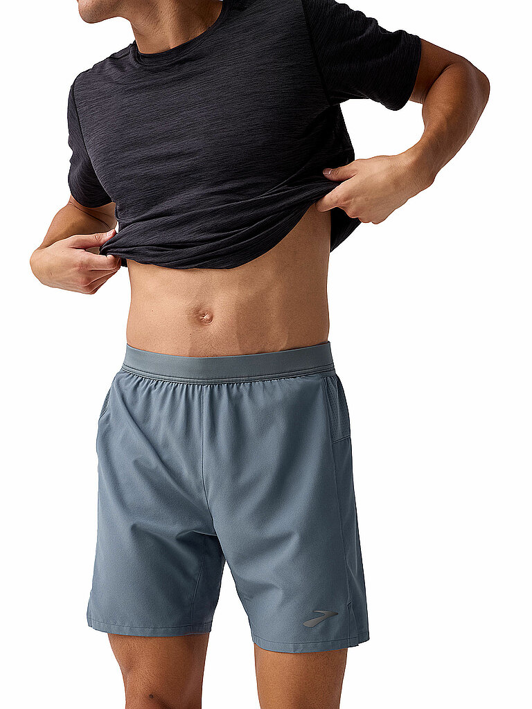BROOKS Herren Laufshort Journey 7 grau | S