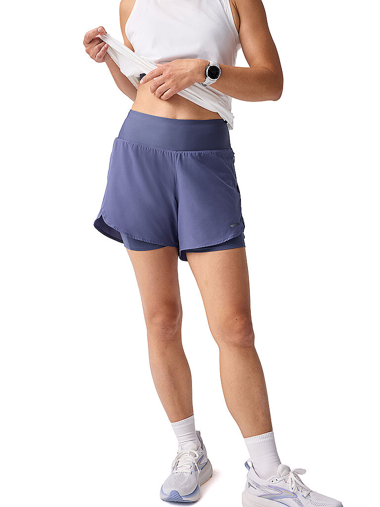 Brooks Short Chaser 2in1 Stretchmaterial Dunkelblau