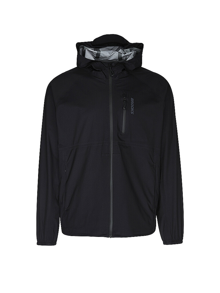 BROOKS Herren Laufjacke Canopy Waterproof schwarz | M