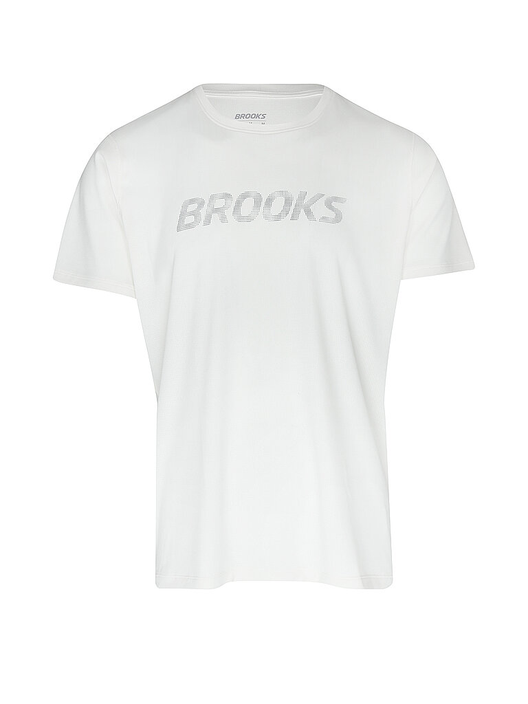 BROOKS Herren Laufshirt Dash Reflective creme | S
