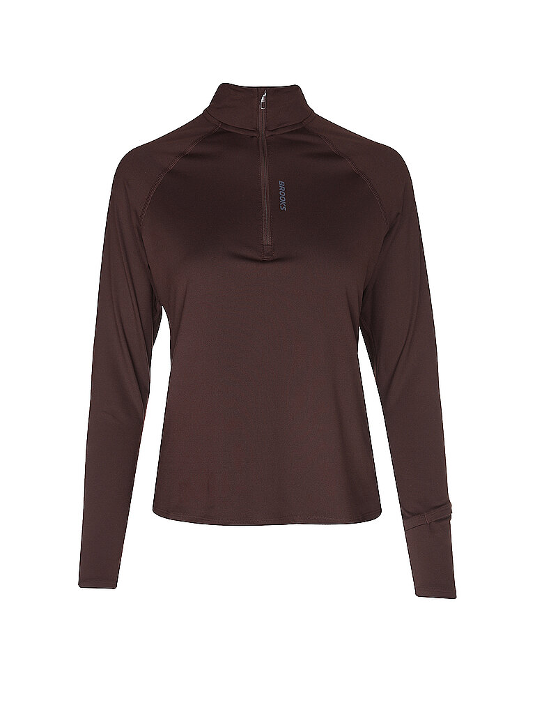 BROOKS Damen Lauf Zipshirt Dash 3.0  dunkelrot | XS