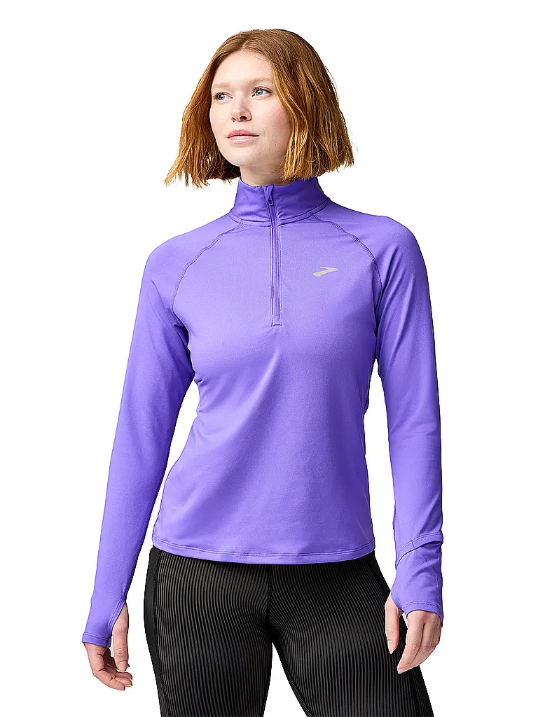 BROOKS | Damen Lauf Zipshirt Dash 3.0  | Lila