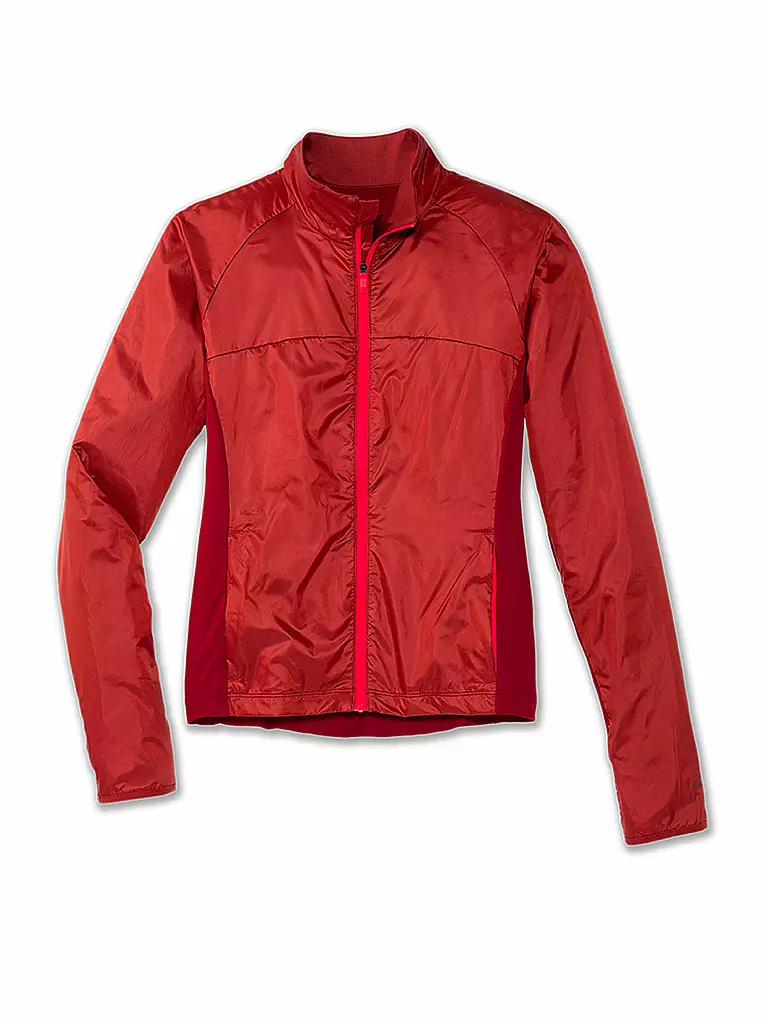 BROOKS | Damen Laufjacke Fusion Hybrid | rot