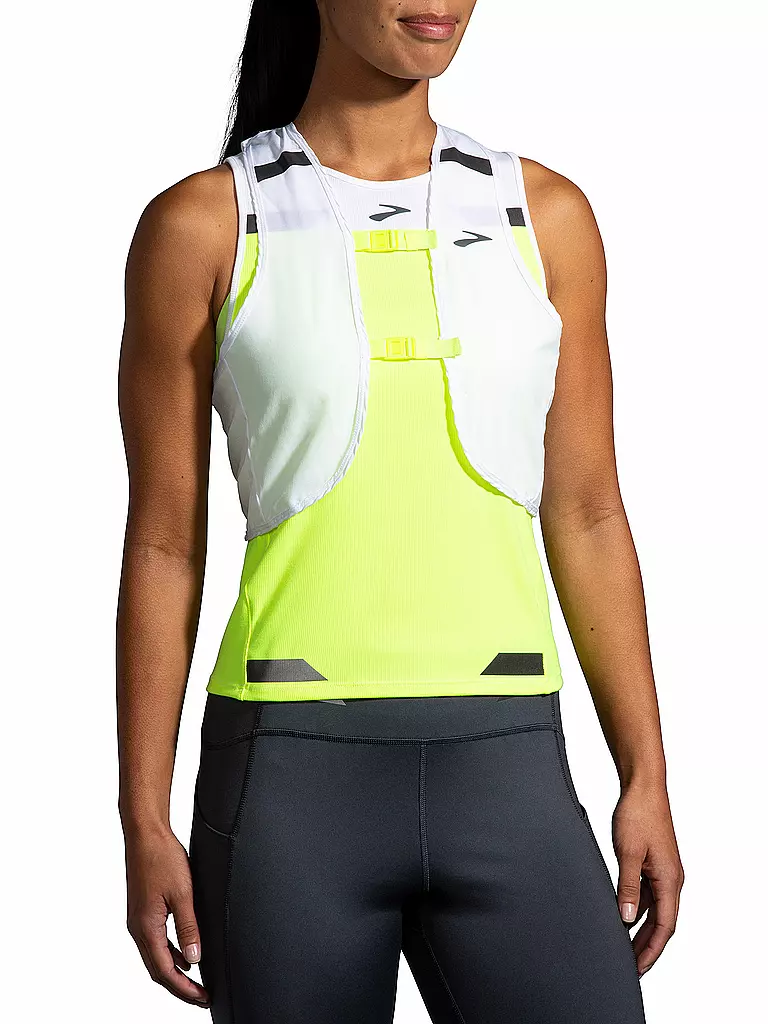 BROOKS | Damen Laufjacke Run Visible Convertible Jacket | weiss