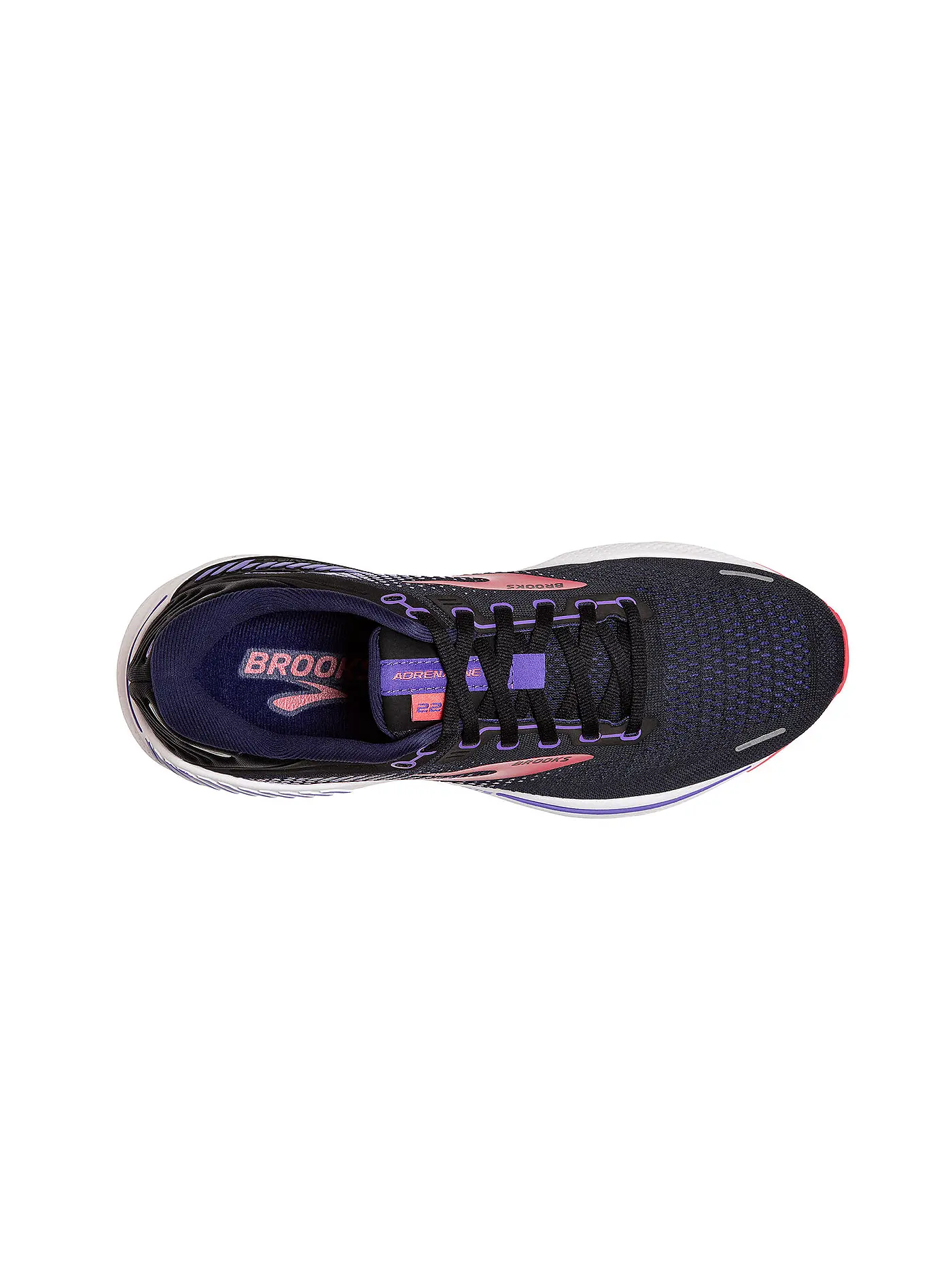 BROOKS | Damen Laufschuhe Adrenaline GTS 22 WS 2A BLACK / PURPLE | schwarz