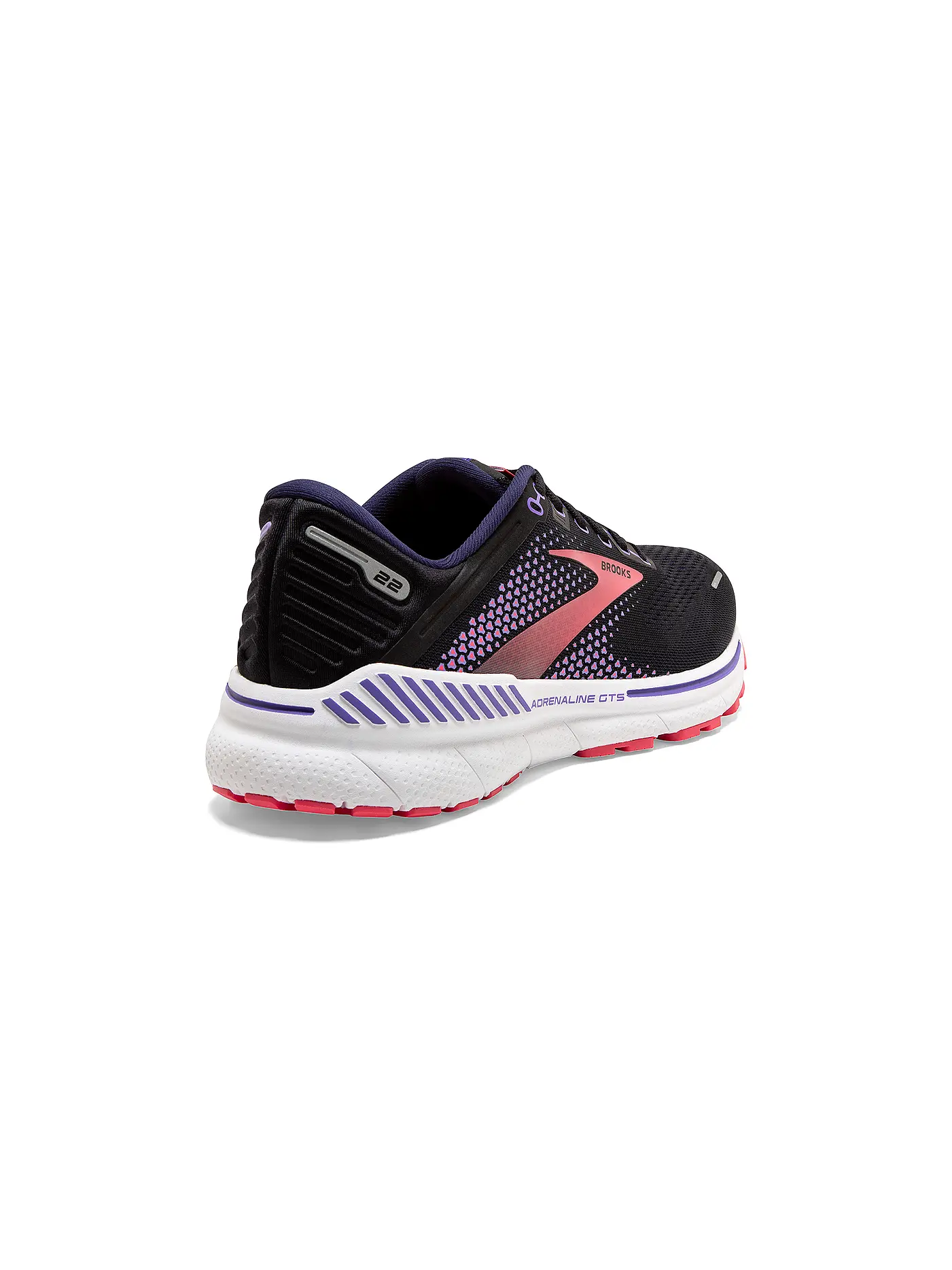 BROOKS | Damen Laufschuhe Adrenaline GTS 22 WS 2A BLACK / PURPLE | schwarz