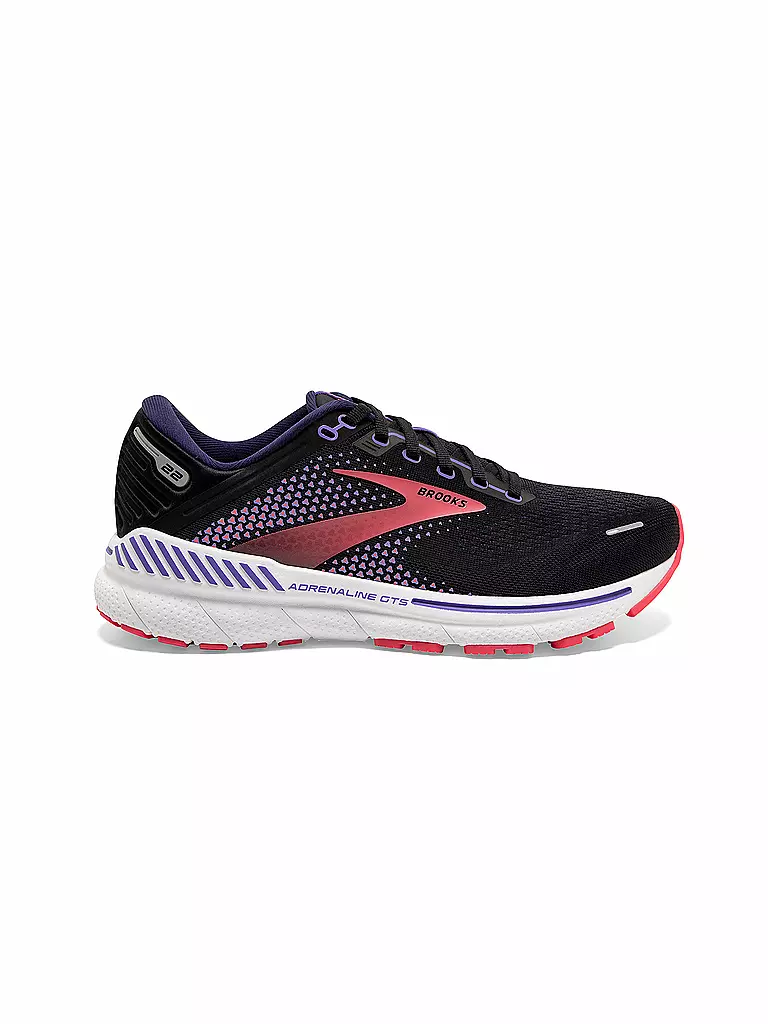 BROOKS | Damen Laufschuhe Adrenaline GTS 22 WS BLACK / PURPLE | schwarz