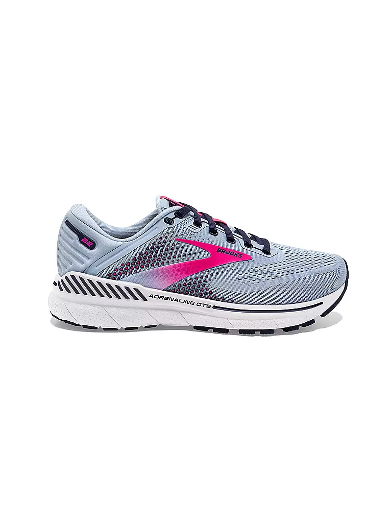 BROOKS | Damen Laufschuhe Adrenaline GTS 22 WS KENTUCKY BLUE/PEACOAT PINK | hellblau