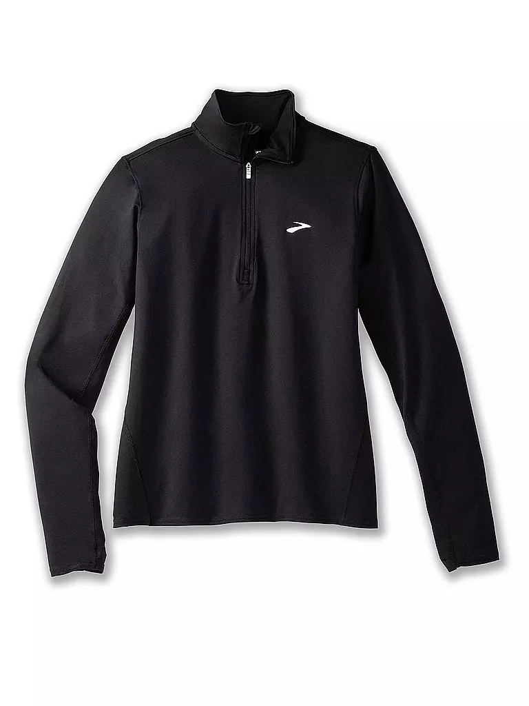 BROOKS | Damen Laufshirt Dash 1/2 Zip 2.0 | schwarz