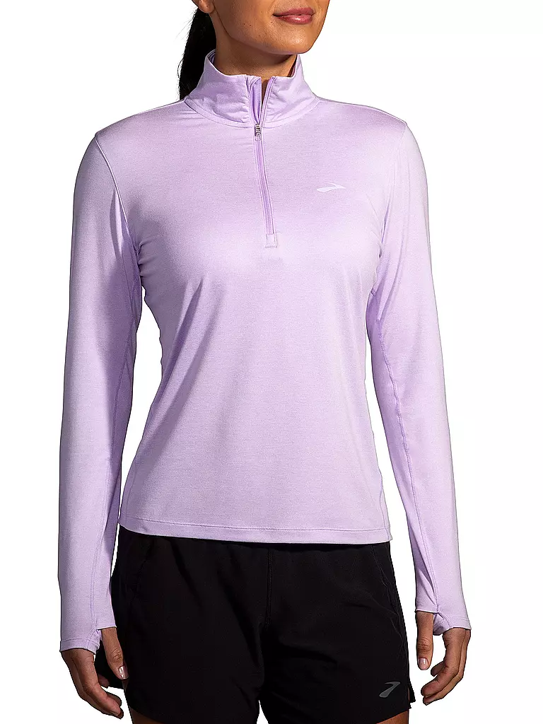 BROOKS | Damen Laufshirt Dash 1/2 Zip 2.0 | lila