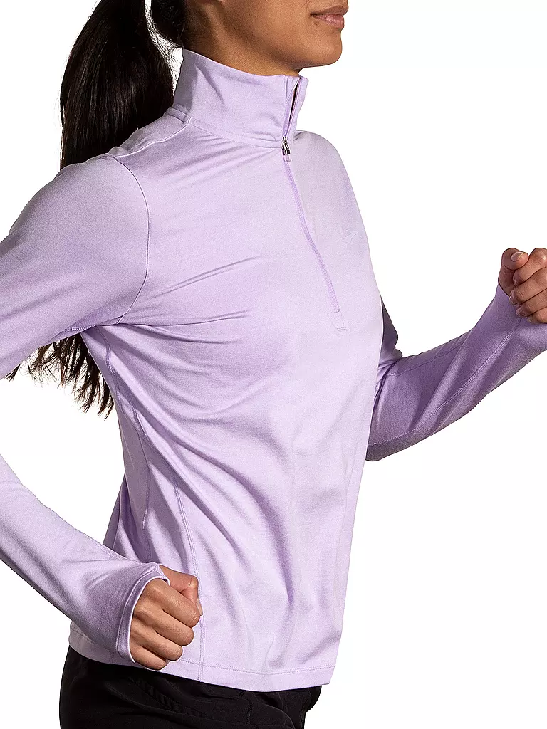 BROOKS | Damen Laufshirt Dash 1/2 Zip 2.0 | lila