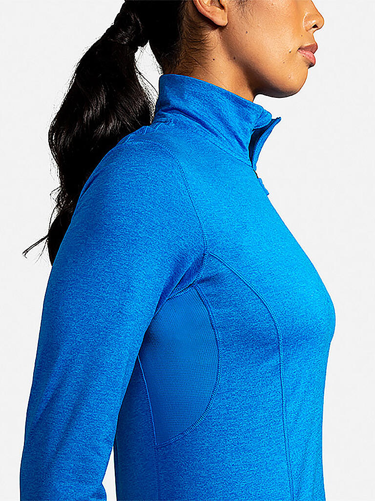 BROOKS | Damen Laufshirt Dash 1/2 Zip | blau