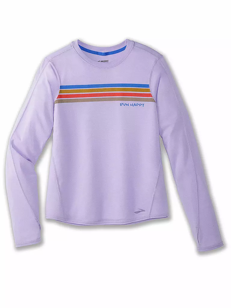 BROOKS | Damen Laufshirt Distance Graphic | lila